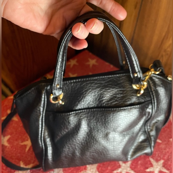 Juicy Couture Black Satchel with Gold Accents, EUC - Picture 3 of 13